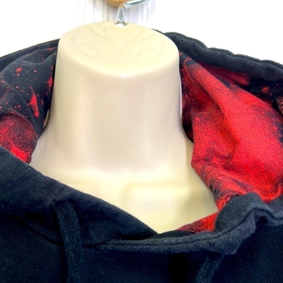 Recycled Karma - Ohio State Buckeyes Brutus Black And Red Graphic Hoodie Small - Picture 7 of 11